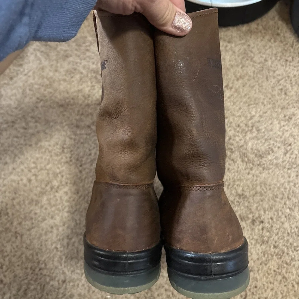 Wolverine Men's W03367 DuraShock-M Casual Leather Boots 9 EW Slip Resistant Work